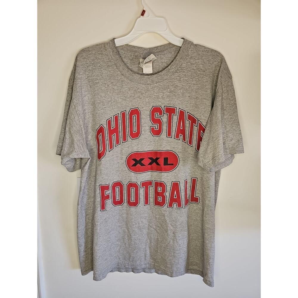 Vintage OHIO STATE BUCKEYES FOOTBALL LEE SPORT/Nutmeg Mills T- shirt men's L